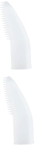 BCOATH 2stücke Pet Fingerzahnbürste Für Hunde Und Katzen Effektive Zahnpflege Bequeme Handhabung Sanfte Zähne Und Zahnfleisches Transparentes Design Einfach Zu Verwenden