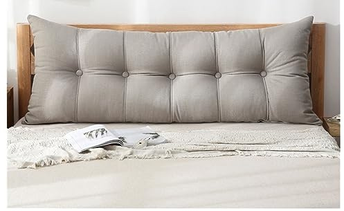 ELYSYSRL Couchkissen Groß Dekokissen Kopfteil Gepolstert Kissen Rückenlehnen Sofakissen Lesekissen Perfekt als Unterstützend Rückenkissen Bett Lendenkissen Wandkissen (Color : #1, Size : 150x60x20cm)