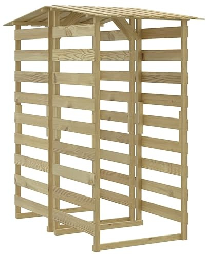 Homgoday Pergole con Tetto 2 pz 100x90x200 cm Legno di Pino Impregnato, Mobili per Casa Interno Esterno Soggiorno Camera da Letto