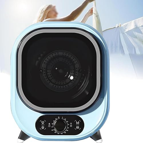 URJWAN Secadora PequeñA, Secadora De Condensador PortáTil, Secadora con VentilacióN De Secado 3D De 5 Kg, Secadora De Centrifugado Compacta Silenciosa De 35 Db,C-110V