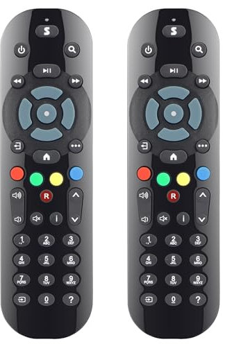 【Pack of 2】Replacement Remote Control Compatible with All Sky Q Box, Sky Q TV Box, SKY Q Mini Box and Silver Box (Non-Touch, No Voice Control)