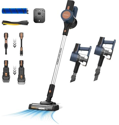 Taurus Homeland Ideal Aspirador Escoba, 150 W, 0.5 Liters, Plástico, 2 Velocidades, Azul, Negro