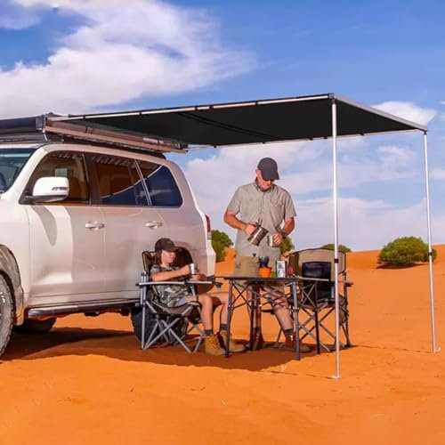 Toldo para Coche, Toldo Furgoneta Camper Lateral, Portátil, Tienda de Campaña Lateral, Impermeable ProteccióN Solar, Ideal para Coches, SUV, Caravanas, Exteriores, Camping(160x250cm/62.9x98.4in)