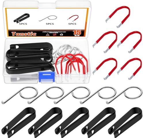 Tanstic 15Pcs 3 Types Car Wheel Hub Bolt Nut Cover Removal Tool Set, Wheel Lug Cap Cover Removal Tool Nut Caps Lug Puller Wheel Lug Bolt Nut Center Cover Cap Extractor Removal Tool for Most Cars
