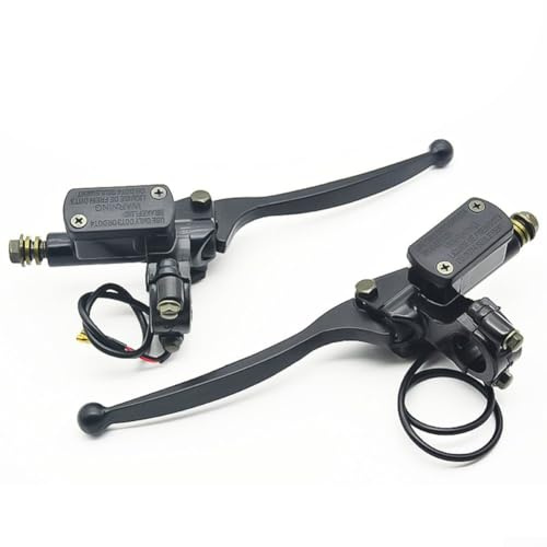 ZiStarlilife Bremshebel, Hebel, Bremsniveau, Griff, Aluminiumlegierung, schwarz, Ersatz für 50-250CC 4 für Räder, Quad-Rad, Motorrad, Buggy für Elektrofahrräder für Roller (10 mm rechts)