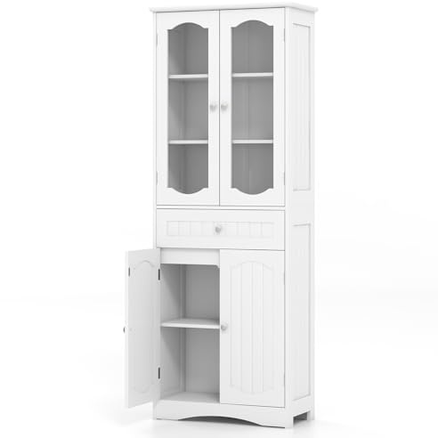 Multigot Tall Bathroom Cabinet (White)