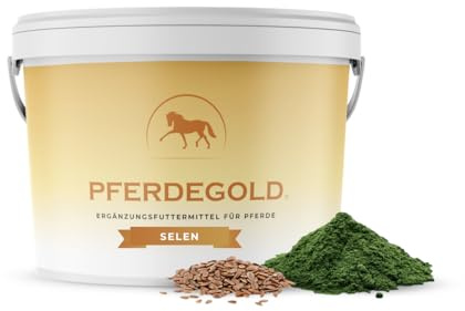 Pferdegold Selen 1,5kg - Pferde Pellets mit Selen-Komplex & Omega 3 | Unterstützt Muskulatur - 100% Natürlich & Dopingfrei - hohe Bioverfügbarkeit