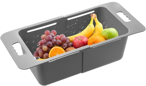Colador Para El Fregadero - Colador Ajustable | Canasta Escurridora Para Frutas,Para escurrir verduras, frutas, pasta, tomates, así como alimentos de cocina, congelador, fregadero y para el hogar