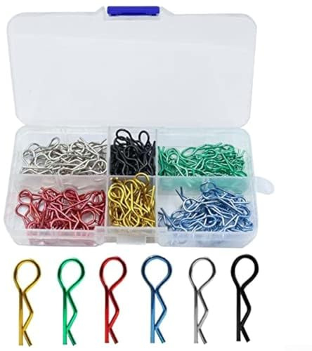 Lot de 180 colliers de serrage conçus pour toutes les voitures télécommandées à l'échelle 18 et 110 et certains véhicules à l'échelle 112, fabriqués en acier robuste pour une fixation fiable