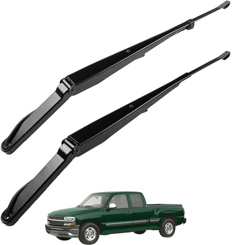 Motarithl Front Windshield Wiper Arm Compatible with 1999-2002 Chevrolet Silverado Suburban GMC Sierra Yukon XL 1500 2500 HD 3500 Tahoe Replaces 42548 12487597 42535 12487596