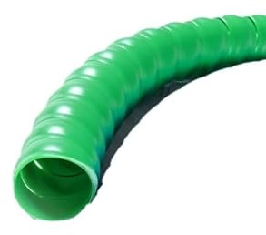 Corrugated Wire Cable Protection Pipe, Wire Loom Spiral Cable Sleeve Multicolor 8-45mm ID 1/2/5 Meters(Green,ID 10MM-1 METER)