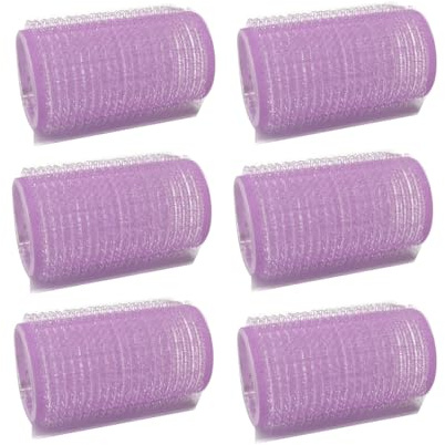 Small Self-Grip Hair Curlers Rollers for Salon & Home Styling, 6-Piece Set