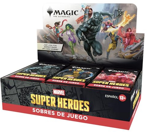 Caja de Sobres de Juego de Magic: The Gathering | Marvel Super Heroes (Versión en Español)