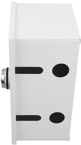 NIYANGLE Caja Protectora Antirrobo para Tomacorrientes de Acero Inoxidable, Caja Eléctrica con Cerradura de Combinación de 2 Dígitos, Resistente Intemperie, Tapa Segura para Enchufes