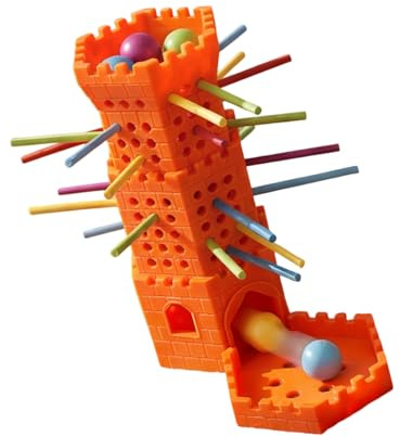 ljhnba Interaktives Familienbrettspiel, Holzstab, Balance Spiel, Spielzeug für Kinder, Konzentrationstraining, Fokussierung und Hand Auge Koordination