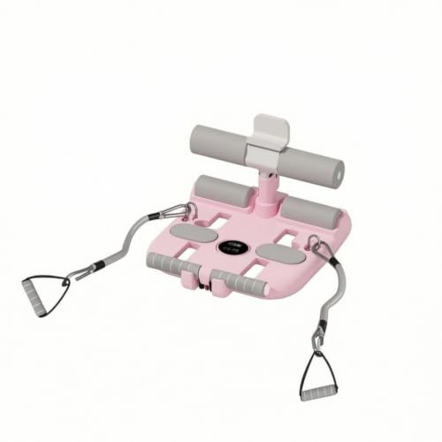 MotiveTech Appareil D'entraînement Abdominal avec Cor Traction Stable Appareil Abdomina avec Résistance Compact Barre Sit-Up Ventouse