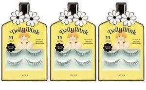 Dolly Wink Japan - Masuwaka wings produce Dolly Wink Eyelashes No.11 Pure suite 2DW3111 â˜… 3 Pack Set