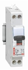 Legrand 092824 Disjoncteur Phase + Neutre avec Bornes à Vis, 1 Module, 20A