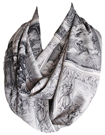 Etwoa's Peter Pan and Wendy Book Infinity Scarf J.M. Barrie