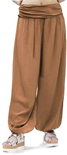 Glamexx24 Pantalon Harem Femme Décontractés Soft Sarouel Legers Sport Pants pour Yoga Pilates Hippie Fitness Danse Ete Plage