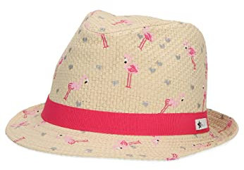 Sterntaler Mädchen Kinderstrohhut Flamingo Hut, Sand, 47