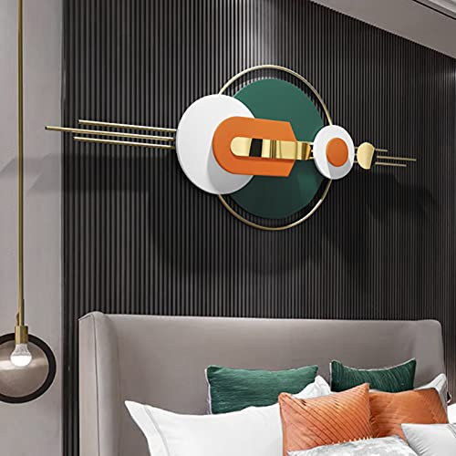 Wanddeko Metall Wand Kunst Dekor,Moderne Zeitgenössische Kreative Handgemachte Wandskulptur-Heimdekor,Handbemalte 3D Kunstwerke Große Abstrakte Wandbild Metallbild Für Wohnzimmer Schlafzimmer Büro