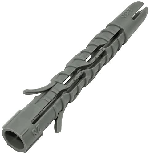 AERZETIX - C57693 - Set di 100 tasselli universali Ø6x50mm - ancoraggi multiuso - in plastica - per fissaggio su calcestruzzo mattoni blocchi di cemento