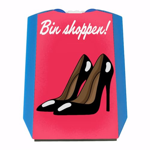 speecheese Bin Shoppen Parkscheibe mit High Heels-Motiv und 2 Einkaufswagenchips witzige Parkscheibe für Shopping Queens mit deinem liebsten Accessoire StVO-Konform