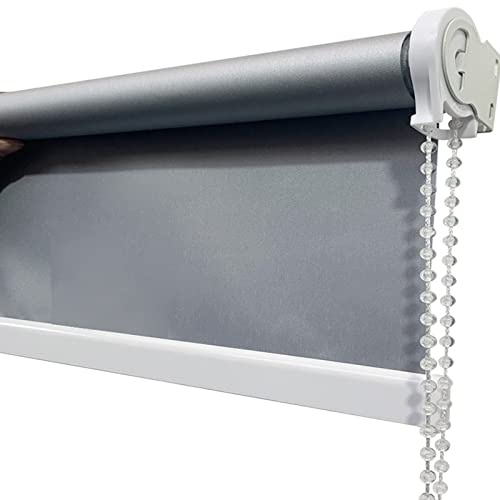 Thermal Blackout Roller Blind,Waterproof Fabric Window Roller Shades Blind,UV Protection,for Home,Bedrooms,Living Room,Bathroom,Office,with Accessories,Customizable (120cm Width x 160cm Drop)