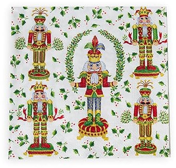 Nutcracker Christmas Cocktail Napkins - 20 Per Package