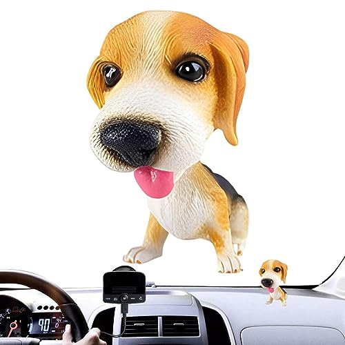 Aznever Auto Nette Nicken Schütteln Kopf Hund Verzierungen Auto Interieur Verzierungen Wackelkopf Hund Wackelfiguren Für Auto Armaturenbrett Dekoration