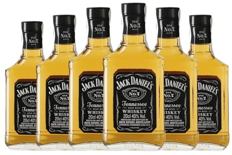 Bourbon Jack Daniel's Old No. 7 Botellín 20 cl (Caja de 6 Botellín de 20 cl)