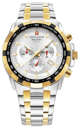 Swiss Alpine Military Herren Uhr Chrono 7043.9142SAM Edelstahl
