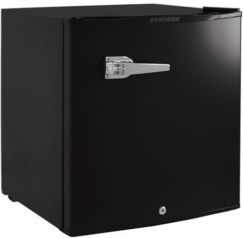 Syntrox Germany 48l Retro Kühlschrank Bellat | Mini Kühlschrank | Hotelkühlschrank, leicht zu reinigen, automatische Abtaufunktion, 70 Watt, Gefrierschrank