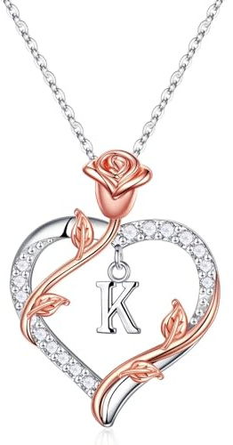 TINGN Kette Damen, Kette Mit A-Z Buchstaben, Halskette Damen Silber, Edelstahl Kette Damen, Anhänger Kette, Kette für Freundin, Geschenke für Frauen, Frauen Geschenke Zum Geburtstag