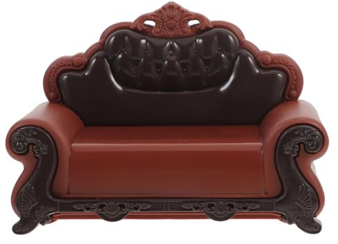 JOINPAYA Miniatur Sofa Stuhl Europäischer Stil Für Puppenhaus Gestreift Hochwertiges Spielzeug Für Miniatur-landschaften Und Fotografie-Dekoration