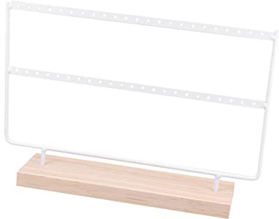 AOKWAWALIY Präsentationsständer aufbewahrung für schmuck schmuck-aufbewahrung Schmuckdisplay Schmuckständer DIY-Verzierung Ohrringe Ständer für Schlafzimmer Schmuckregal Hölzern Weiß