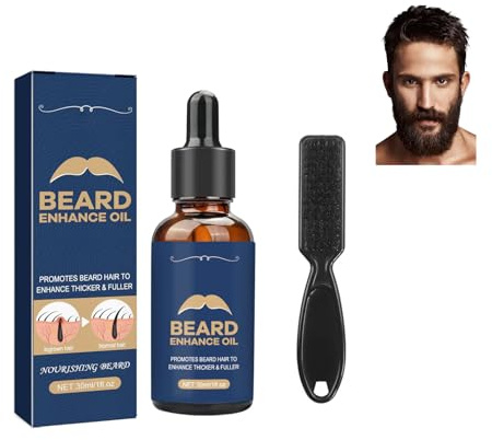 Rostblant 30ml olio per la barba da uomo per Con una spazzola per la barba in omaggio, Regali per uomini, Olio essenziale nutriente per la barba maschile, Olio per la barba