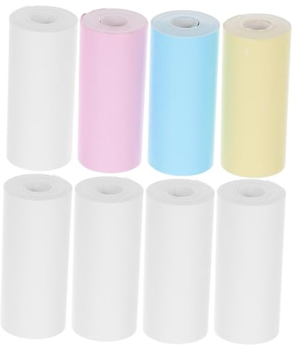 LALAFINA 18 Rollen Instant- -aufkleberpapier Für Jungen Und Mädchen Kameras Minidrucker Selbstklebende Fotopapierrollen Taschendrucker Memo-Beleg