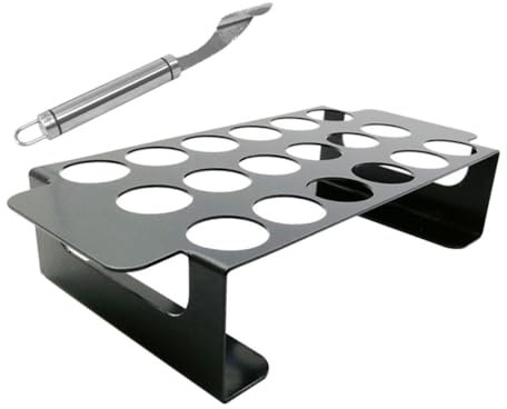 TOYANDONA Soporte Parrilla Muslos Pollo Rejilla Asador Pimiento Herramienta Descorazonar