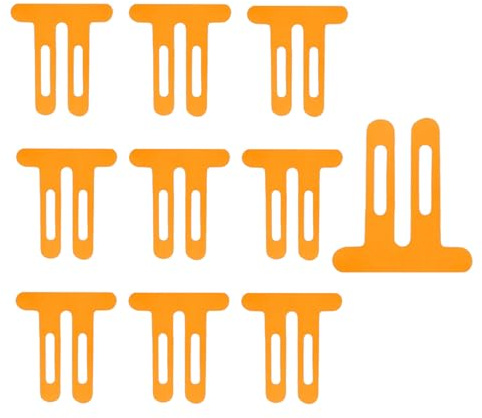 KLINNA 10 Stück Knietapes Vorgeschnitten Knie – Professionelles Kinesiologie Physio Tape zur Schmerzlinderung | Elastisches und Wasserfestes Muskel Patch, Tape für Knieschmerzen（Orangenfarbig）