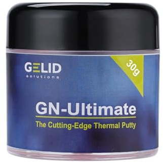 Gelid Solutions GN-Ultimate 6W Termisk Kitt 30g. Icke-elektrisk - Densitet (g/cm): 3,3 - Temperatur C: -30 till 200°C - Hög värmeledningsförmåga - Kompatibel med Apple, Intel, AMD, Nvidia
