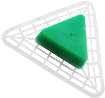Hoement Alfombrilla Perfumada para Urinario de Baño Control de Olores y Diseño Triangular de Plástico, Fácil de Usar y Ajuste para Baños y Aseos