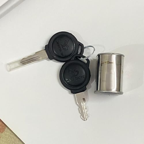 Steering Lock Assy With Key Compatible to Royal Enfield Bullet Motorcycle #597129-D - HKT-US