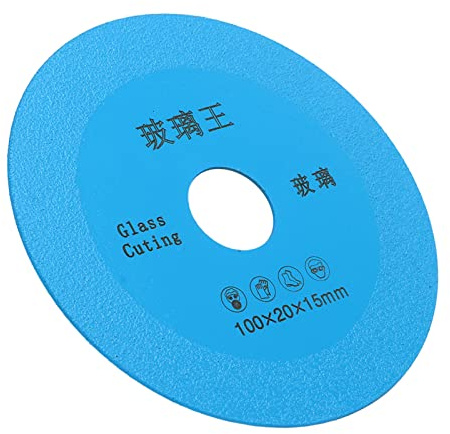 FTVOGUE Ruota per Sottile da 4 Pollici, Disco da Taglio per Vetro in Carburo Ultra Sottile per Piastrelle di Ceramica e Bottiglia di Vino (BLUE)