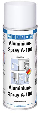WEICON Aluminium-Spray A-100 400 ml abriebfester Schutz gegen Rost und Korrosion, aluminium-metallic
