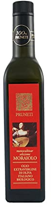 Olio extravergine di oliva Moraiolo - Pruneti - Toscana - Bottiglia di vetro - ML - Moraiolo - BIO