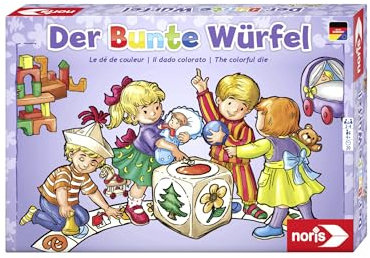Noris 606011289 - Der Bunte Würfel - Der fröhliche und kindgerechte Würfelspiel Klassiker für Klein und Groß, ab 3 Jahren