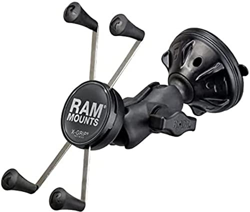 RAM MOUNTS RAP-B-224-2-A-UN10U Halterung für Handy/Smartphone, Fahrrad, Motorrad, Schwarz, Passive Halterung, X-Grip, horizontal/vertikal