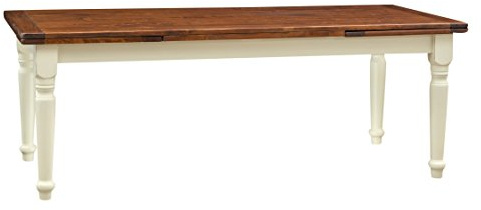 Biscottini Utdragbart matbord 220x80x100 cm - Utdragbart bord för utomhus- och inomhusbruk Tillverkad i Italien - Utdragbart matbord i massivt lind